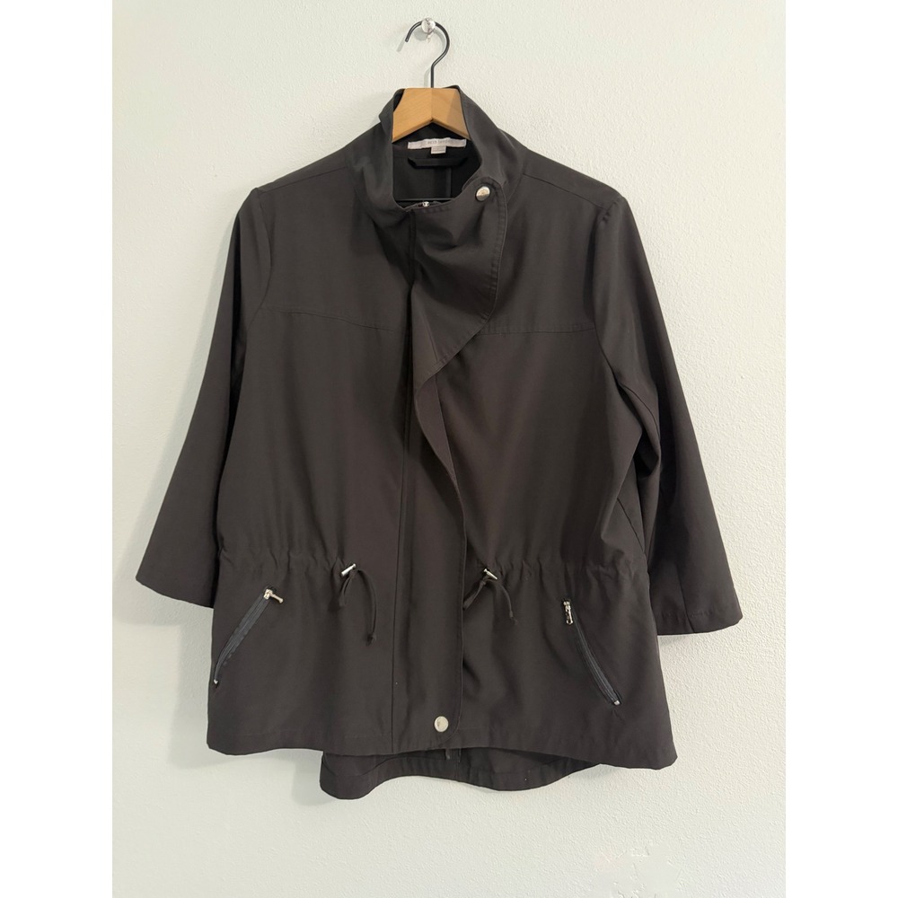 Erin London - Black Windbreaker Lightweight‎ Jacket
